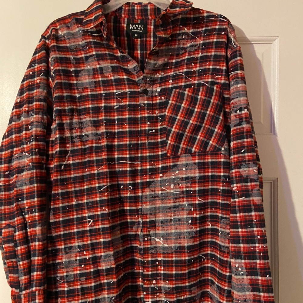 MAN Paint Splatter Flannel